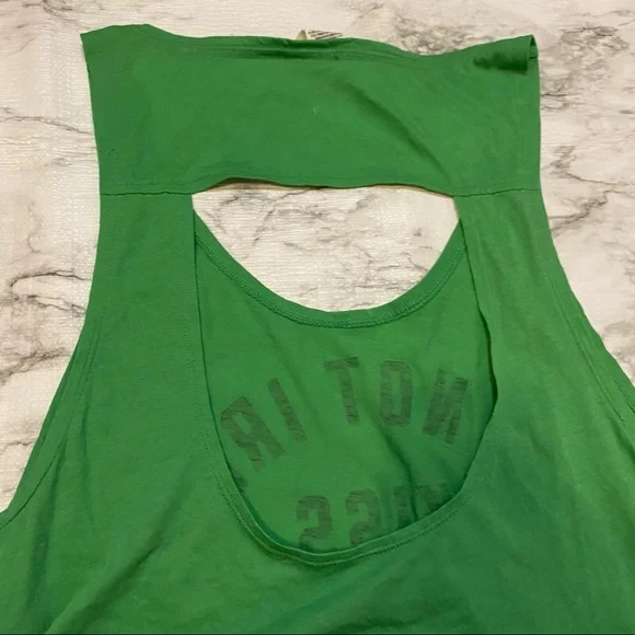 Victoria’s Secret PINK Irish Kiss Green Sleeveless Athletic Workout Y2K Top - Picture 10 of 10